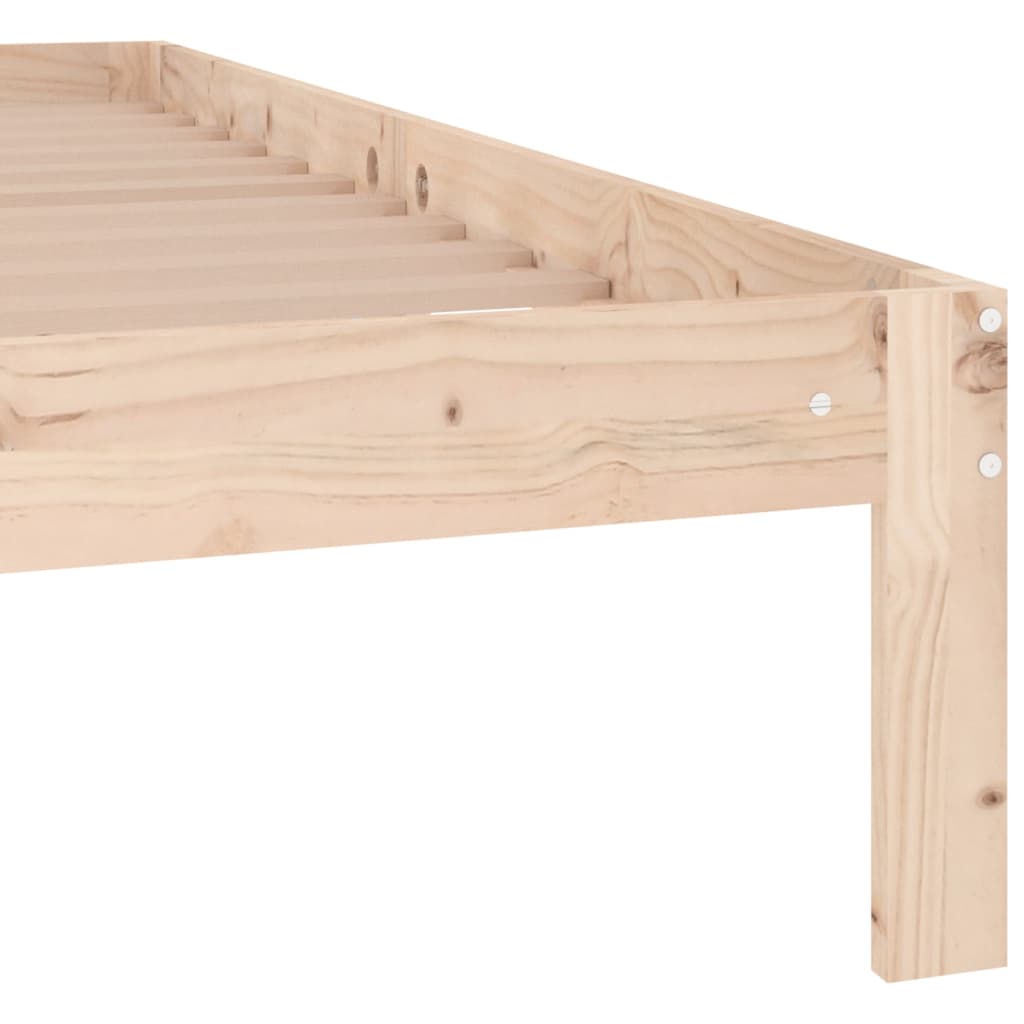 sengeramme 140x190 cm massivt fyrretræ