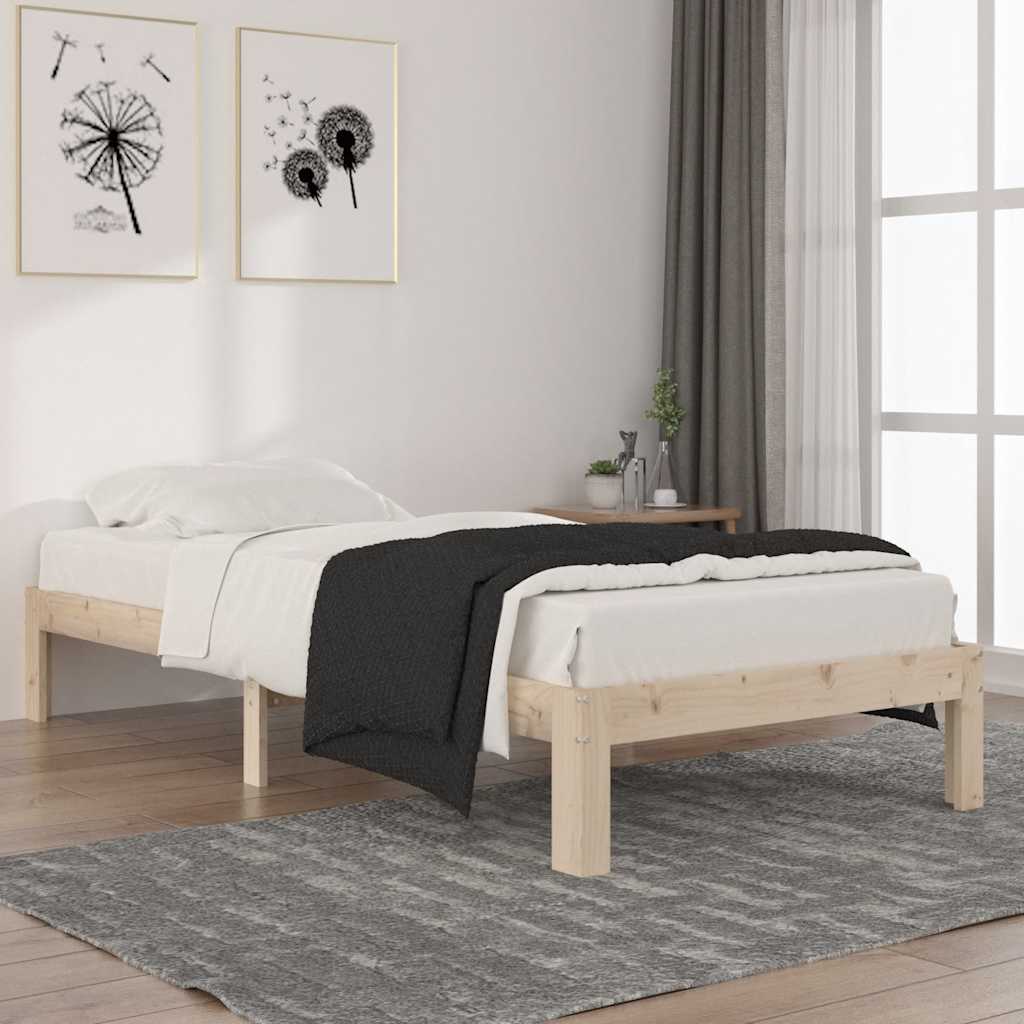 sengeramme 90x200 cm massivt fyrretræ