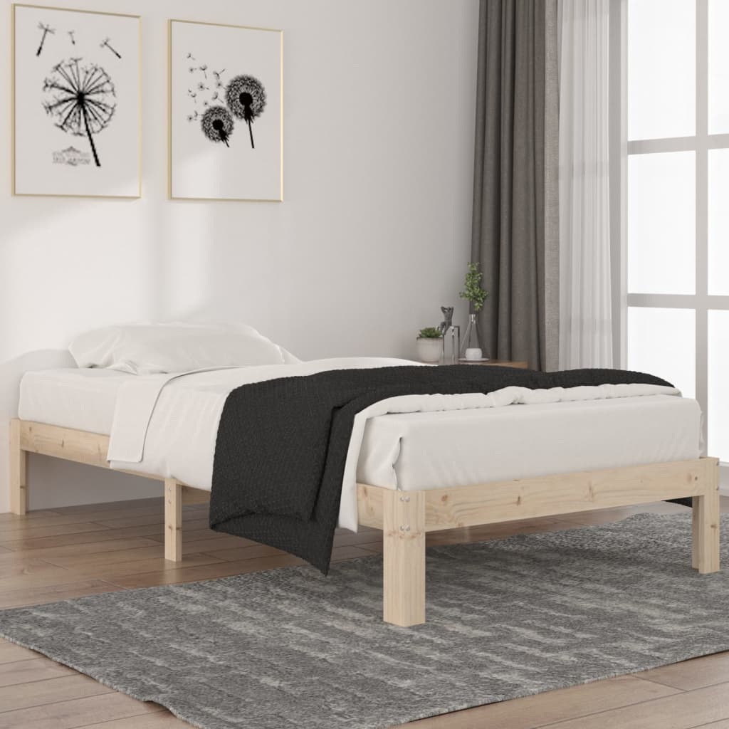 sengeramme 100x200 cm massivt fyrretræ