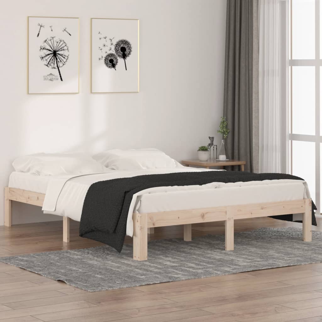 sengeramme 150x200 cm massivt træ