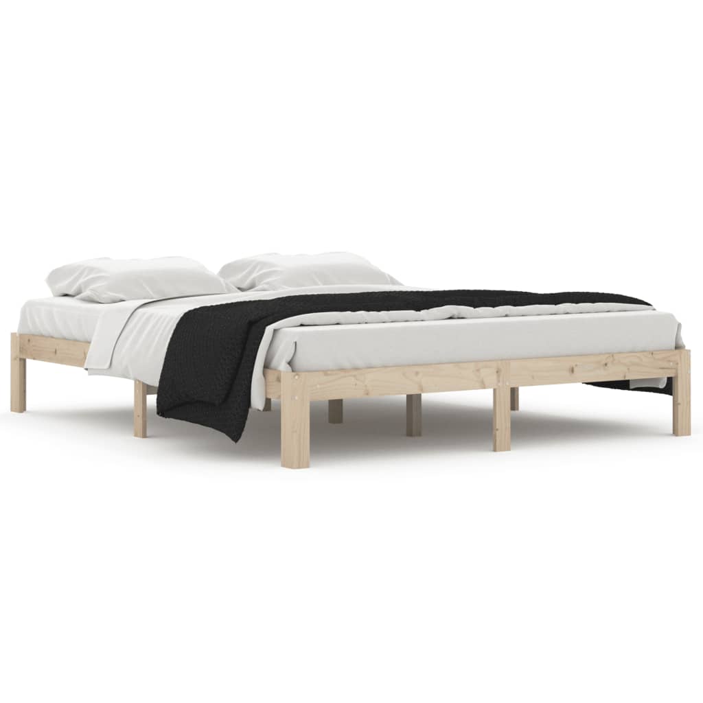 sengeramme 160x200 cm massivt fyrretræ