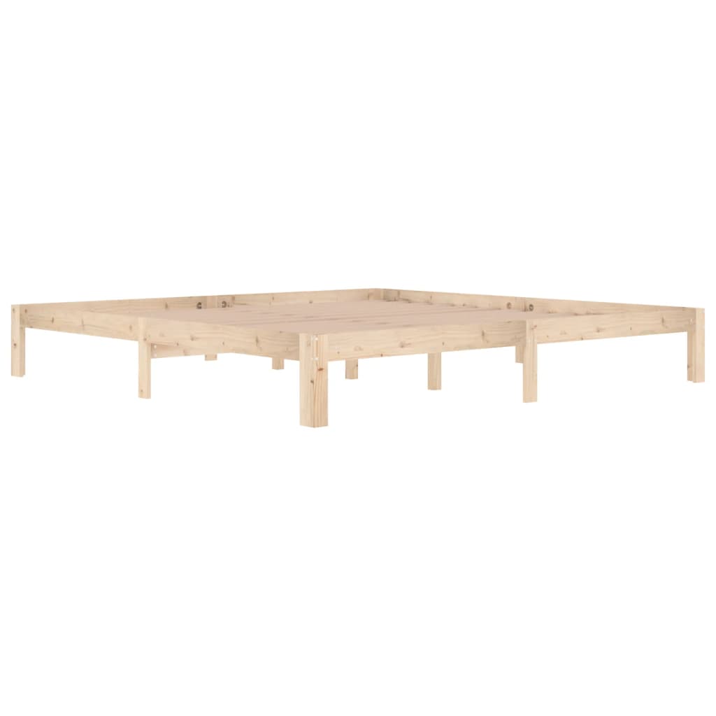 sengeramme 200x200 cm massivt fyrretræ