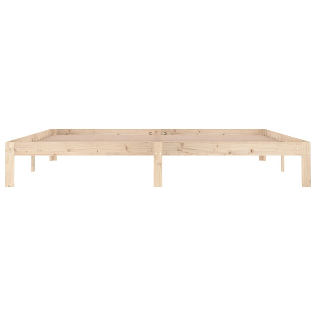 sengeramme 200x200 cm massivt fyrretræ