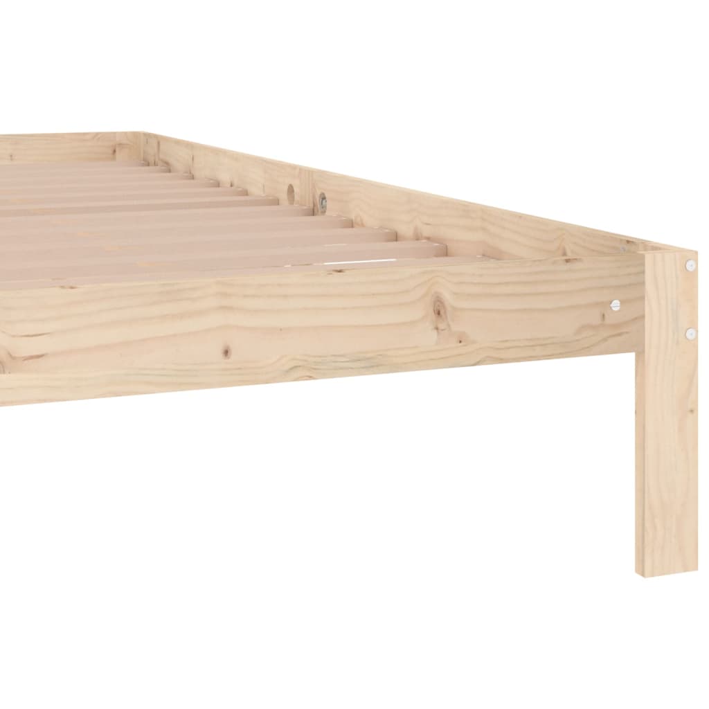 sengeramme 200x200 cm massivt fyrretræ
