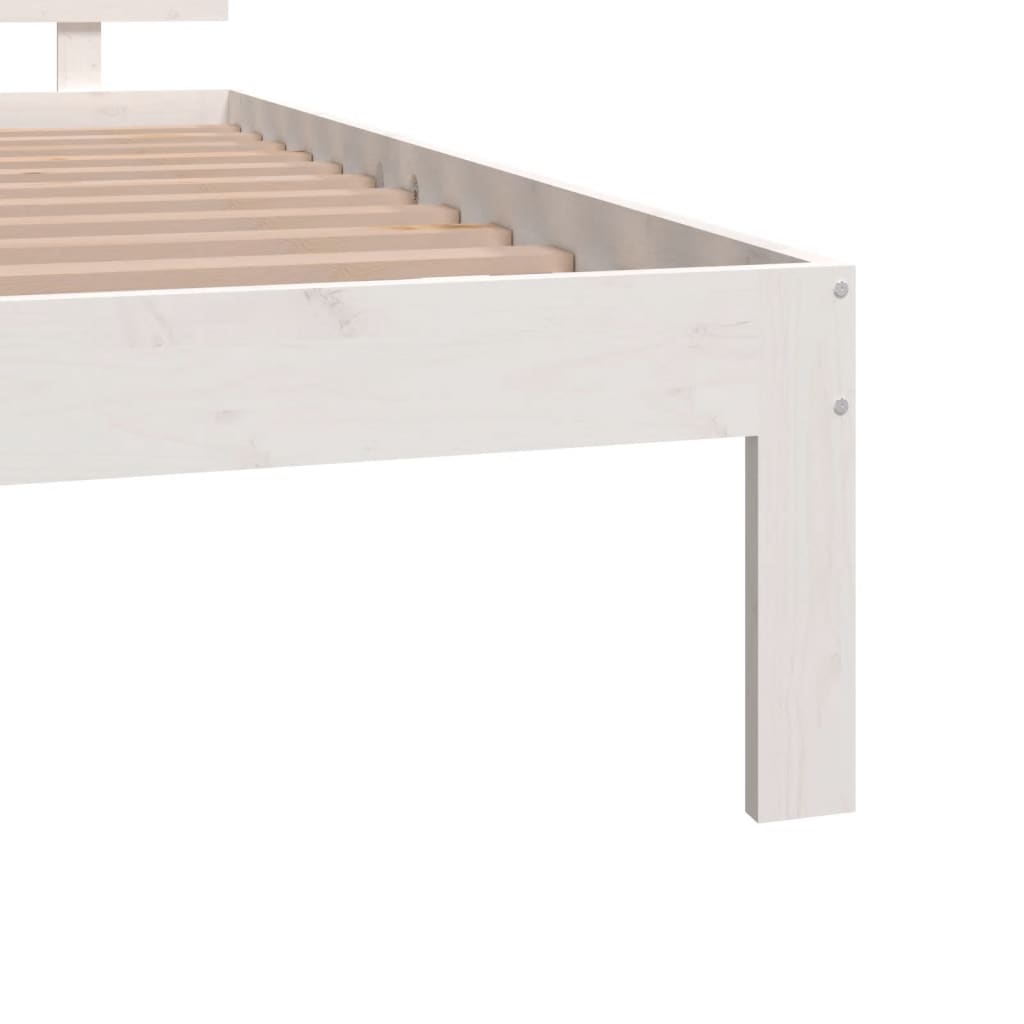 sengeramme 120x190 cm Small Double massivt træ hvid