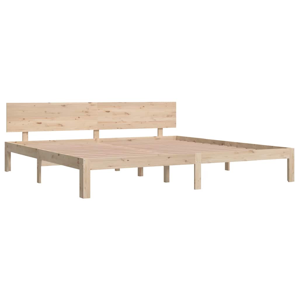 sengeramme 200x200 cm massivt fyrretræ