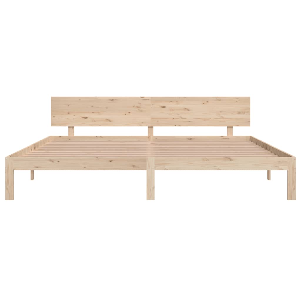 sengeramme 200x200 cm massivt fyrretræ