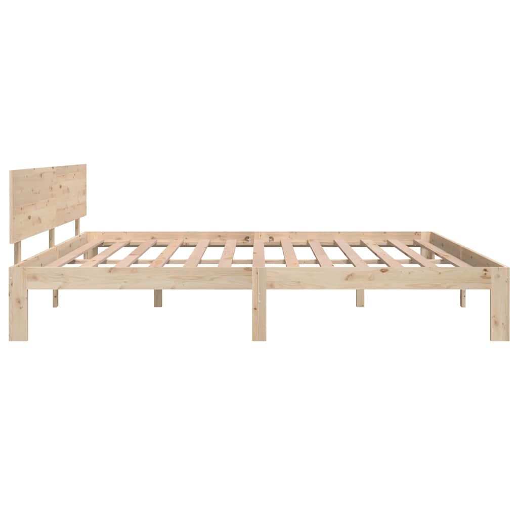 sengeramme 200x200 cm massivt fyrretræ