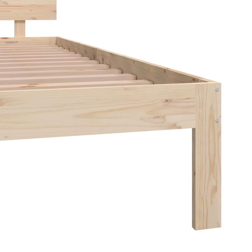 sengeramme 200x200 cm massivt fyrretræ