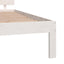 sengeramme 200x200 cm massivt fyrretræ hvid