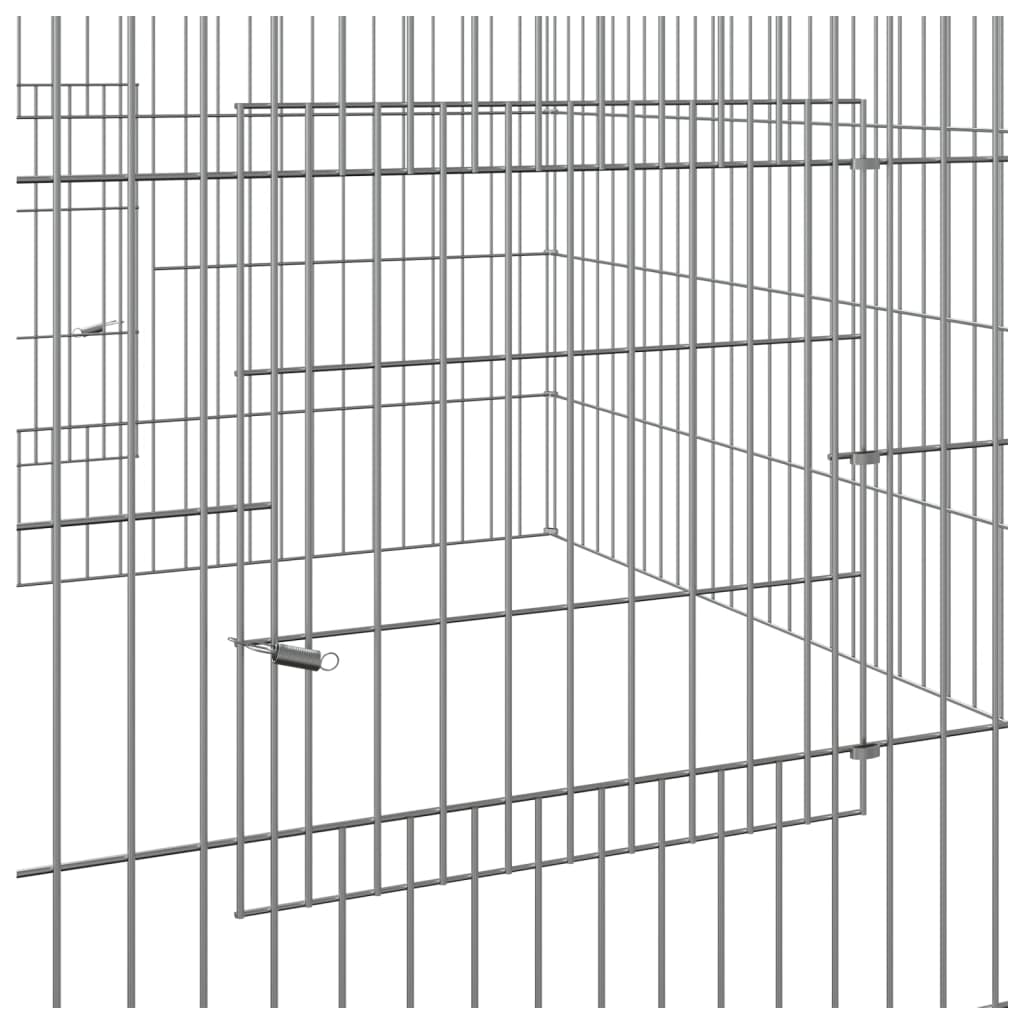kaninbur 110x110x55 cm galvaniseret jern