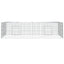 2-panels kaninbur 220x110x55 cm galvaniseret jern