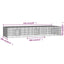 3-panels kaninbur 325x109x54 cm galvaniseret jern