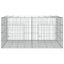 2-panels kaninbur 110x79x54 cm galvaniseret jern