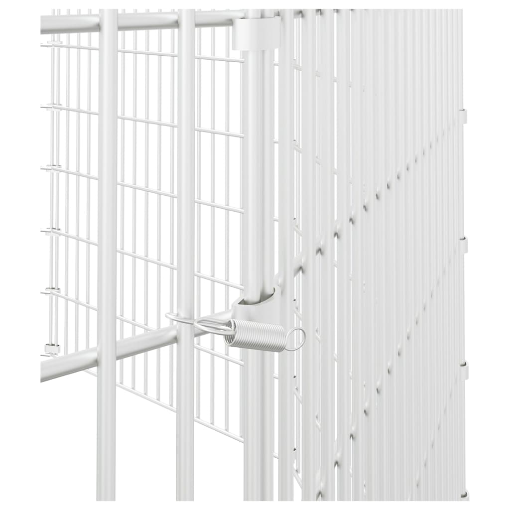 indhegning til fritgående dyr med 12 paneler, 54x100 cm, galvaniseret jern
