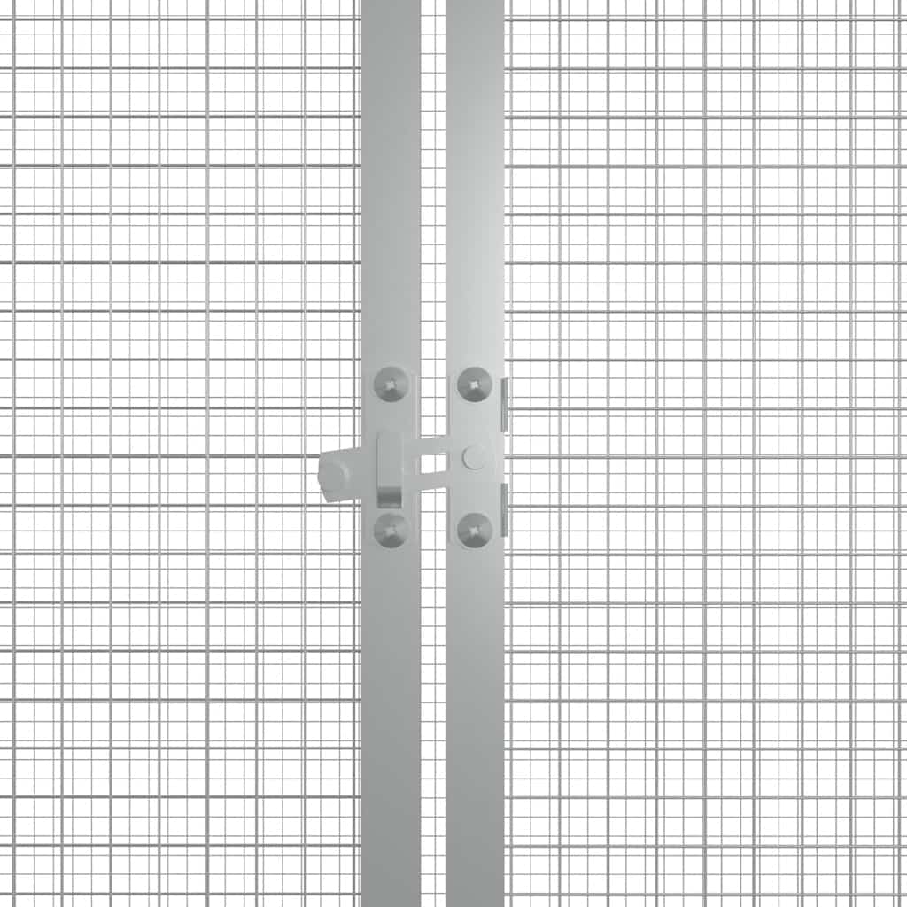 hønsehus 200x91x100 cm galvaniseret stål antracitgrå