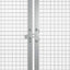 hønsehus 200x91x100 cm galvaniseret stål grå