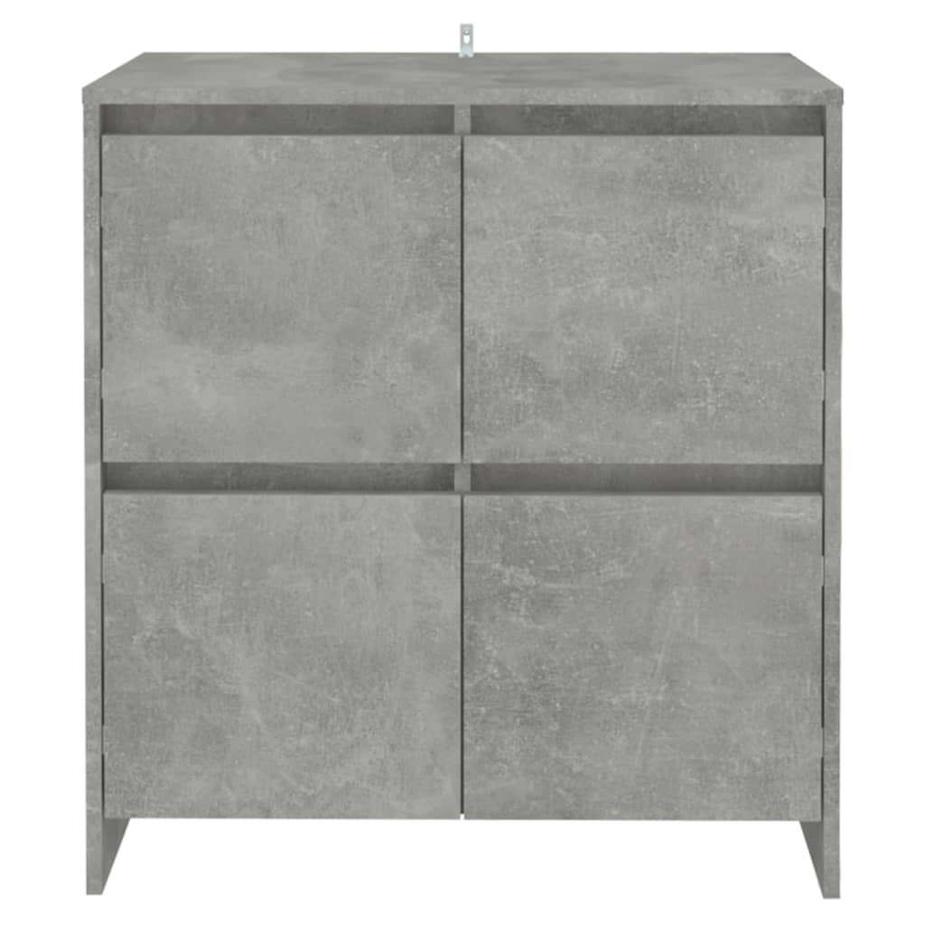 skænke 2 stk. 70x41x75 cm konstrueret træ betongrå