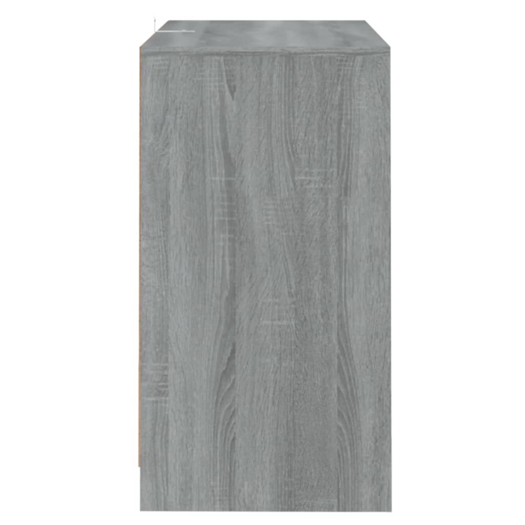 skænke 2 stk. 70x41x75 cm konstrueret træ grå sonoma-eg