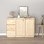 skænk 111x34x75 cm massivt fyrretræ
