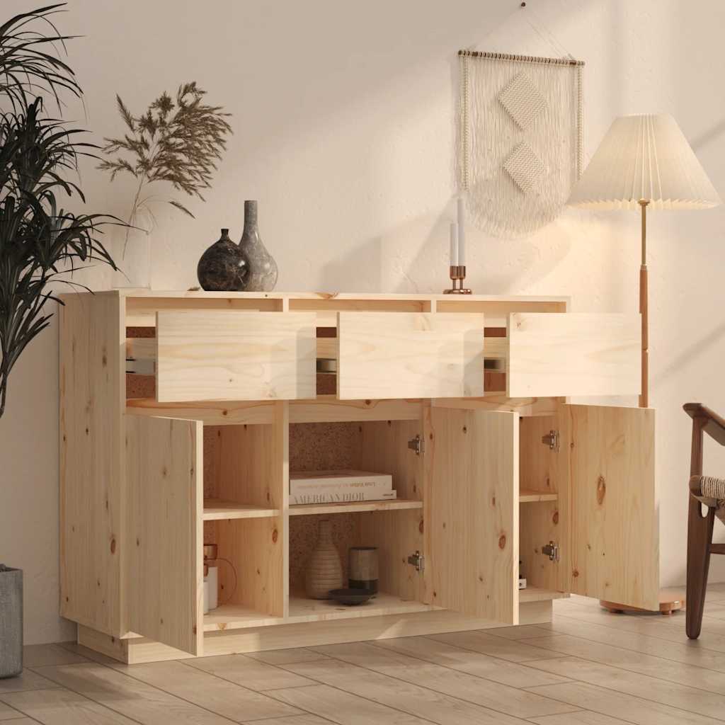 skænk 111x36x75 cm massivt fyrretræ
