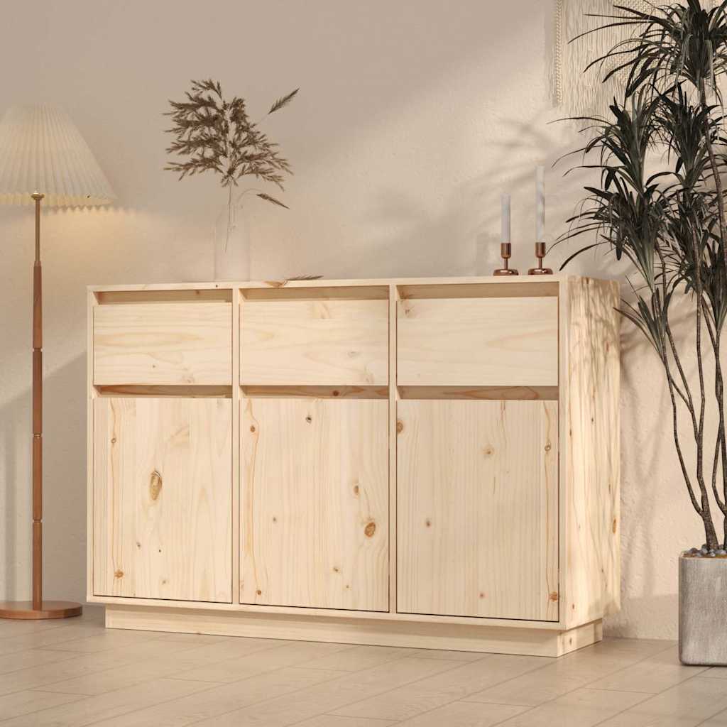 skænk 111x36x75 cm massivt fyrretræ
