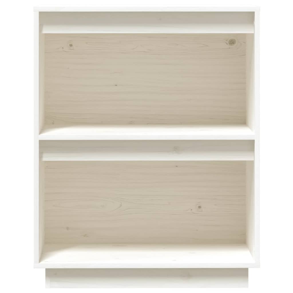 konsolskab 60x34x75 cm massivt fyrretræ hvid