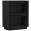 konsolskab 60x34x75 cm massivt fyrretræ sort