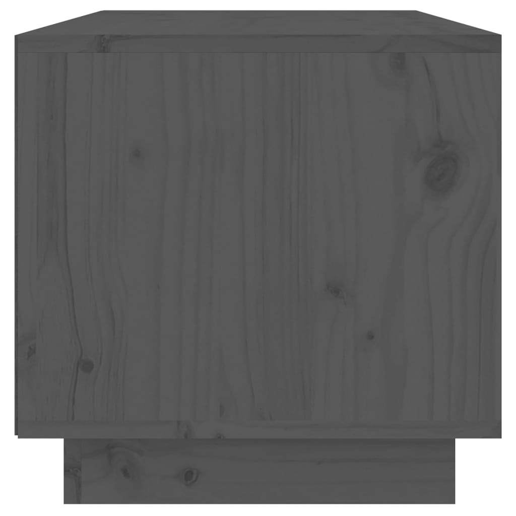 tv-bord 60x35x35 cm massivt fyrretræ grå