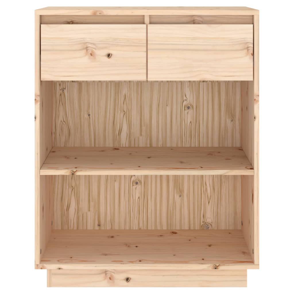 konsolskab 60x34x75 cm massivt fyrretræ