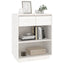 konsolskab 60x34x75 cm massivt fyrretræ hvid