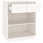 konsolskab 60x34x75 cm massivt fyrretræ hvid