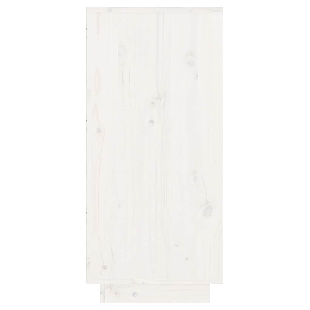 konsolskab 60x34x75 cm massivt fyrretræ hvid