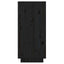 konsolskab 60x34x75 cm massivt fyrretræ sort