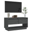 tv-bord 74x34x40 cm massivt fyrretræ grå