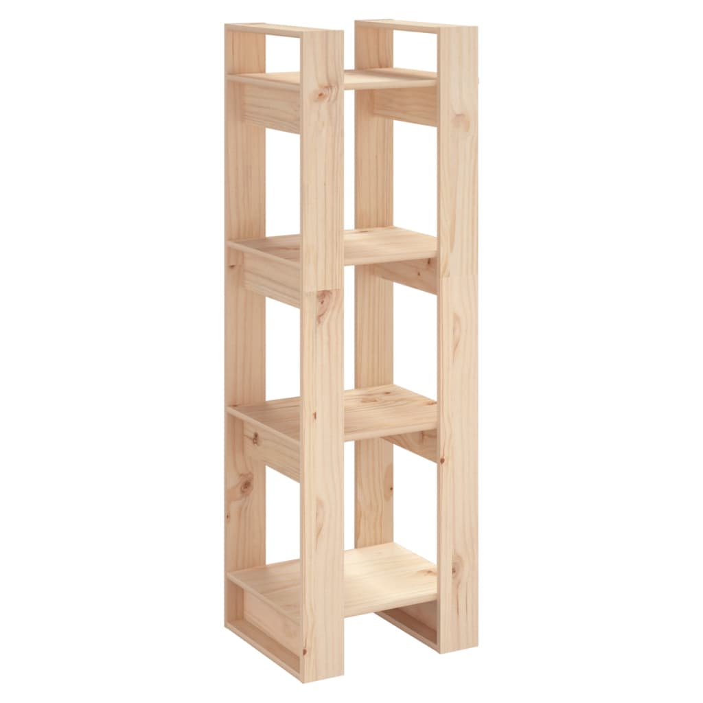 bogreol/rumdeler 41x35x125 cm massivt fyrretræ