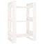 bogreol/rumdeler 60x35x91 cm massivt fyrretræ hvid