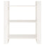 bogreol/rumdeler 80x35x91 cm massivt fyrretræ hvid