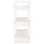 bogreol/rumdeler 80x35x91 cm massivt fyrretræ hvid