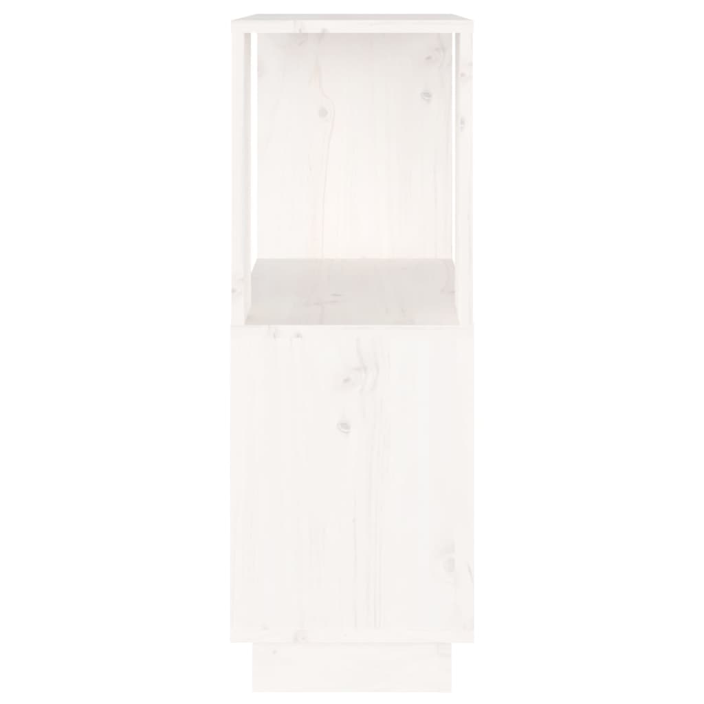 bogreol/rumdeler 51x25x70 cm massivt fyrretræ hvid