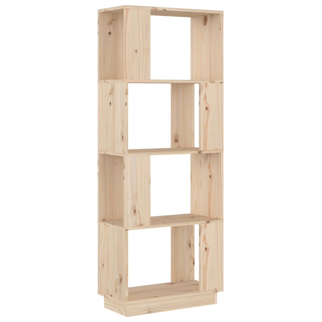 bogreol/rumdeler 51x25x132 cm massivt fyrretræ