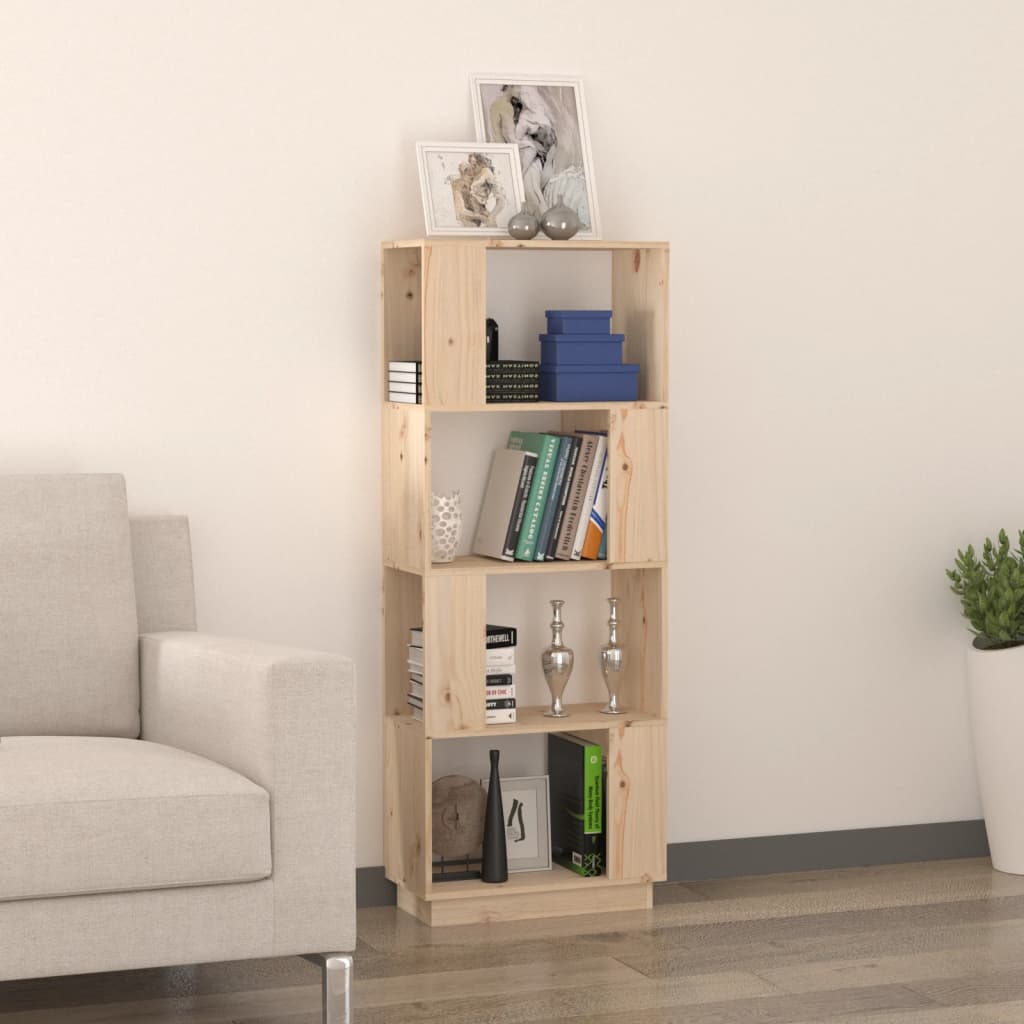 bogreol/rumdeler 51x25x132 cm massivt fyrretræ