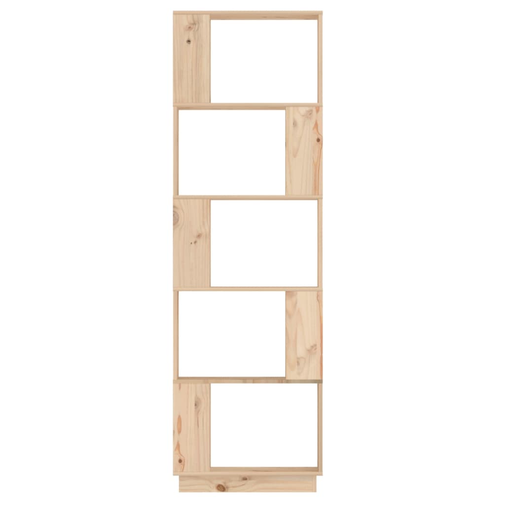 bogreol/rumdeler 51x25x163,5 cm massivt fyrretræ