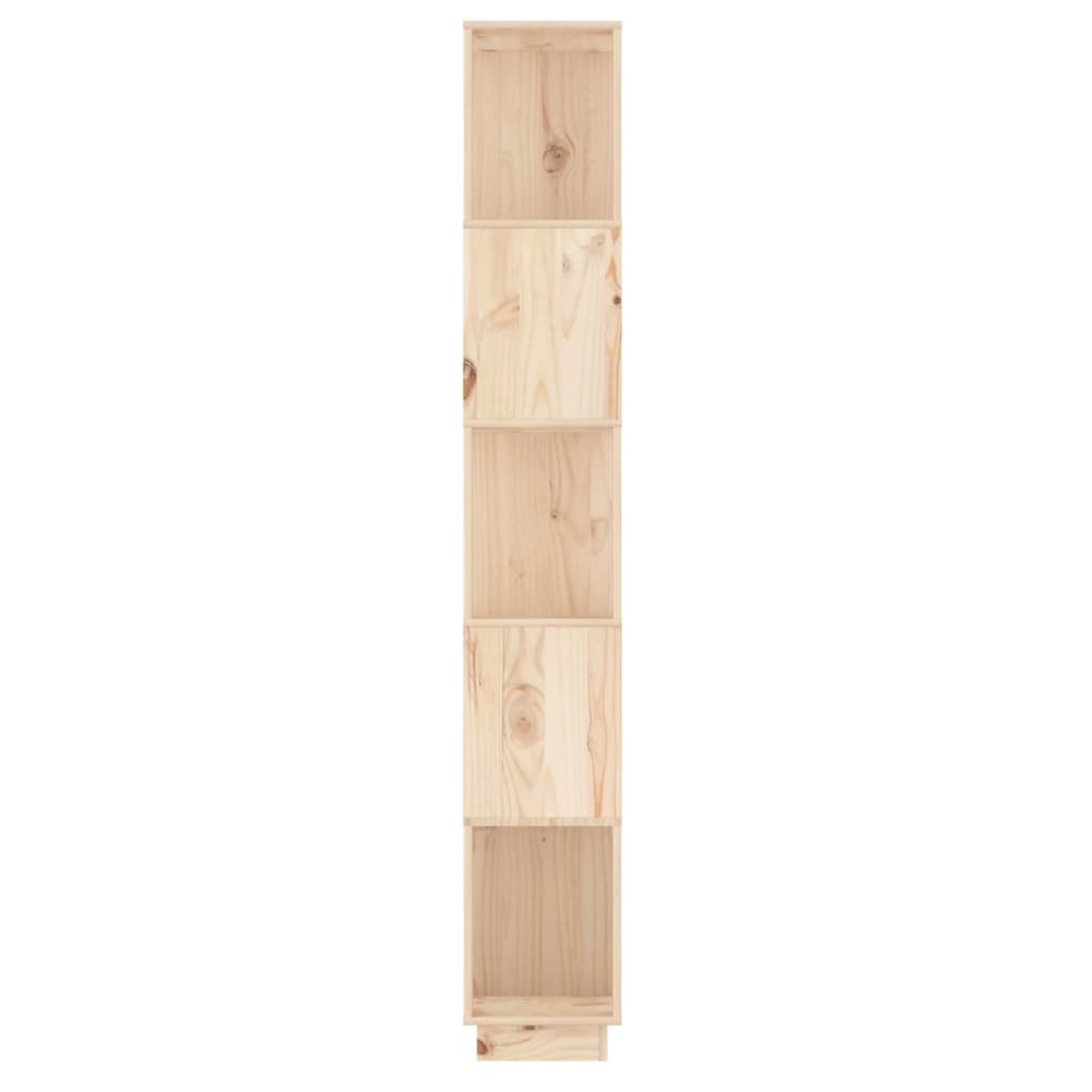 bogreol/rumdeler 51x25x163,5 cm massivt fyrretræ