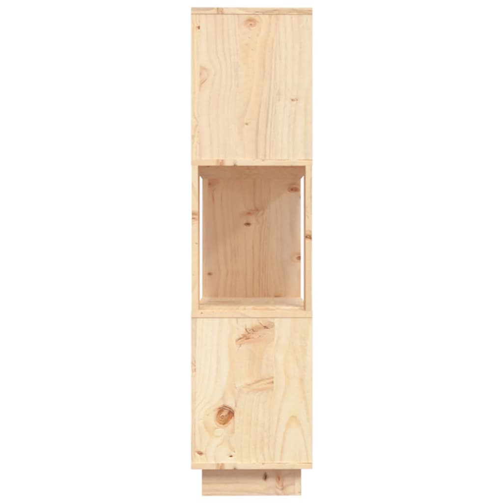 bogreol/rumdeler 80x25x101 cm massivt fyrretræ
