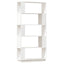 bogreol/rumdeler 80x25x163,5 cm massivt fyrretræ hvid