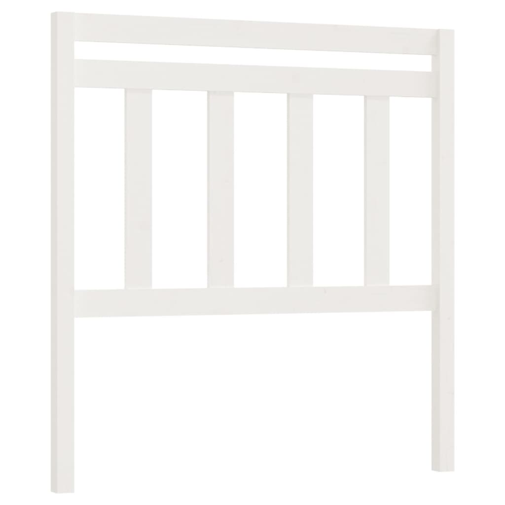 sengegærde 106x4x100 cm massivt fyrretræ hvid