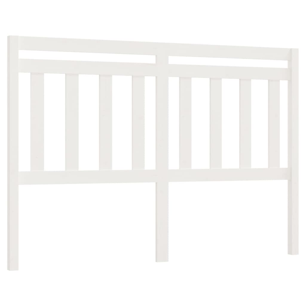 sengegærde 166x4x100 cm massivt fyrretræ hvid