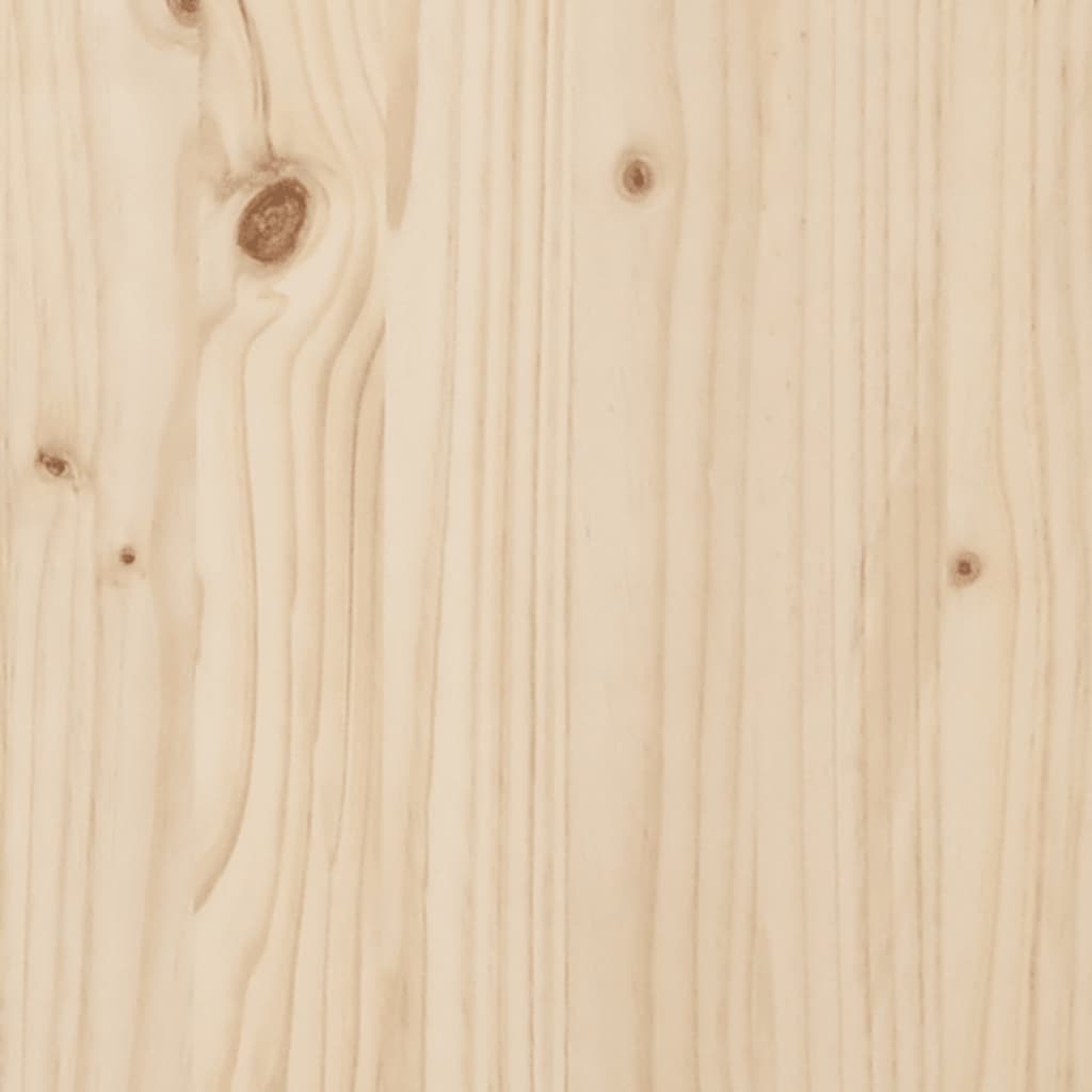 sengegærde 186x4x100 cm massivt fyrretræ