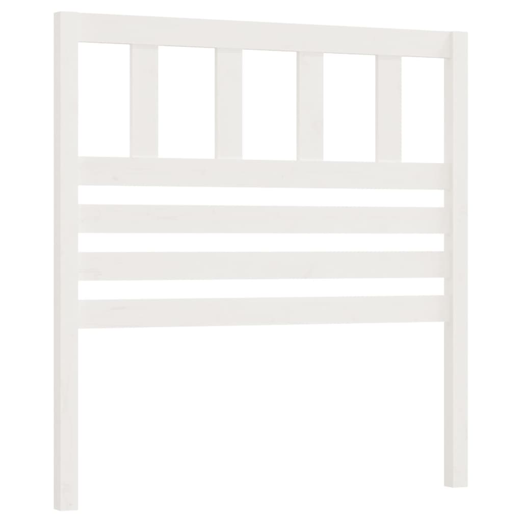 sengegærde 81x4x100 cm massivt fyrretræ hvid